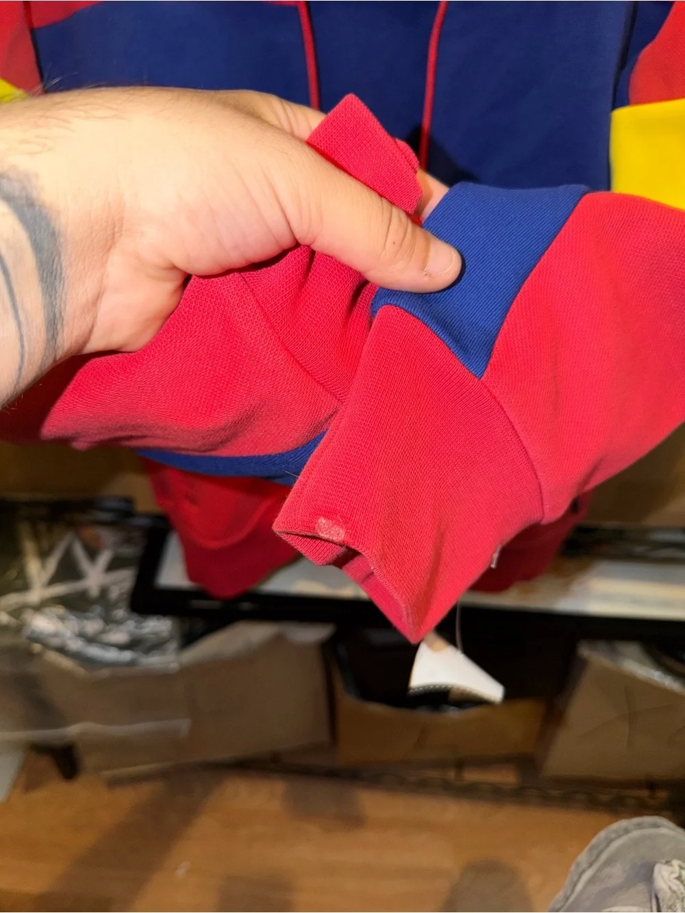 Polo by Ralph Lauren Red / Blue / Yellow Tracksuit Zip Up Jacket XS